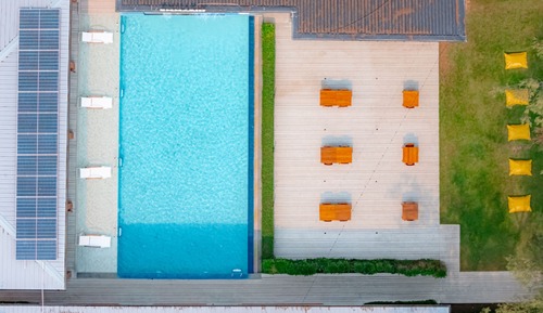 Grand-Zimmer, 2 Einzelbetten, Poolseite