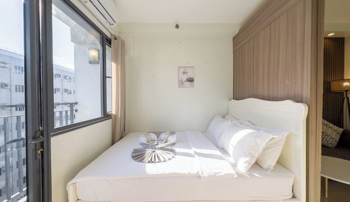 Basic-Apartment, 1 Queen-Bett, Kühlschrank und Mikrowelle