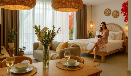 Deluxe-Studio, Nichtraucher, Poolblick