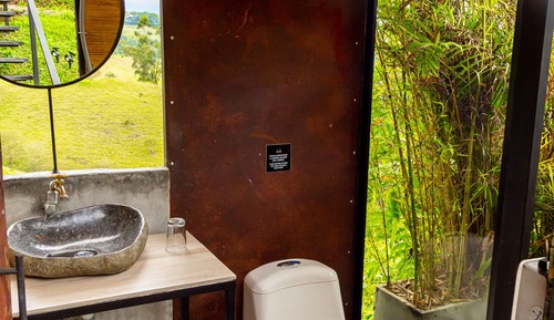 Luxury-Zelt, Bergblick