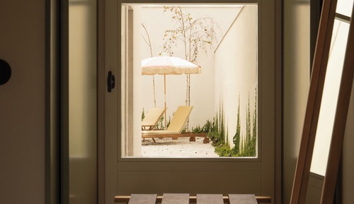 Premium-Apartment, Gartenblick