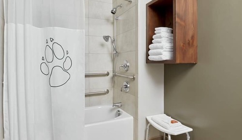 Suite, barrierefrei, Badewanne (Wolf Pup Den)