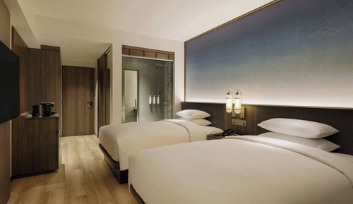 Superior-Zimmer, 2 Doppelbetten, Nichtraucher, Stadtblick