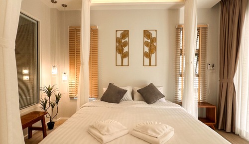 Deluxe-Villa, 2 Schlafzimmer, 2 Bäder, Blick auf die Anlage