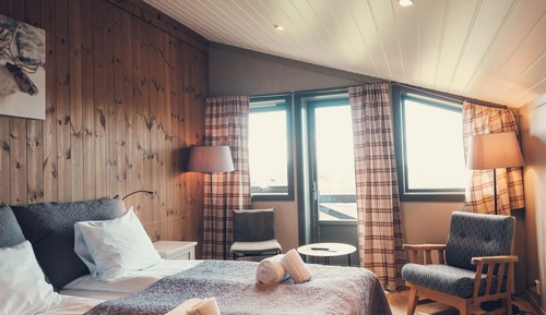 Standard-Doppel- oder -Zweibettzimmer, Bergblick
