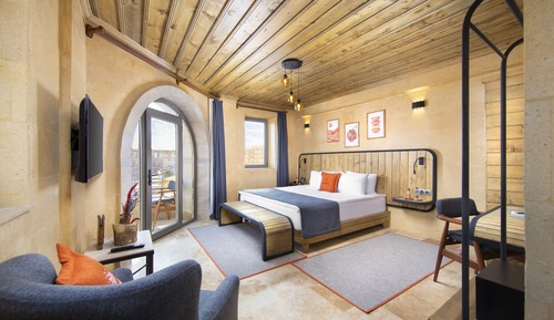 Deluxe-Zimmer, 1 King-Bett, Balkon, Talblick