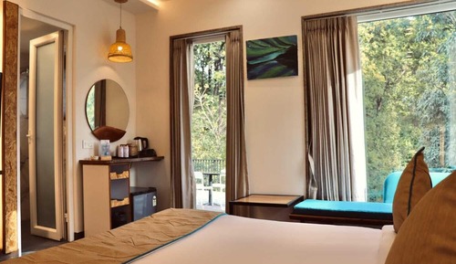 Luxury-Vierbettzimmer, 2 Schlafzimmer, barrierefrei, Talblick