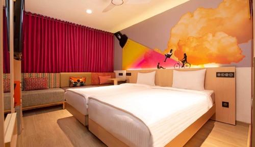 Deluxe-Zweibettzimmer, Stadtblick