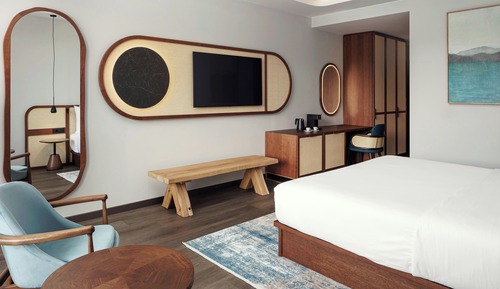 Zimmer, 1 King-Bett, Balkon, Meerblick