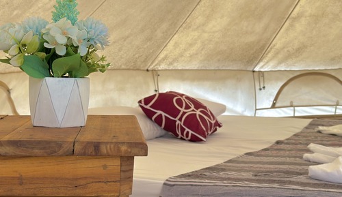 Comfort-Zelt, 1 Schlafzimmer, Meerblick, zum Garten hin