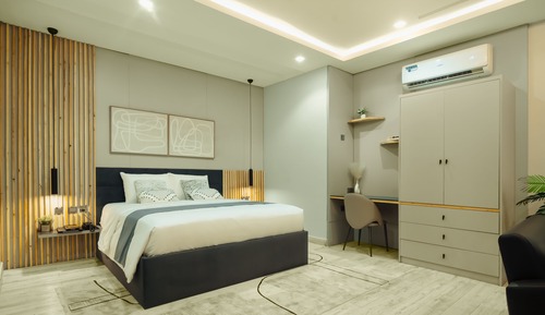 Executive-Studiosuite, 1 King-Bett, Nichtraucher, Kühlschrank und Mikrowelle