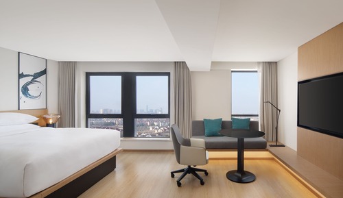 Executive-Zimmer, 1 King-Bett, Stadtblick