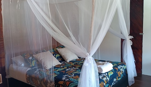 Superior-Ferienhütte, 1 Schlafzimmer, Gartenblick