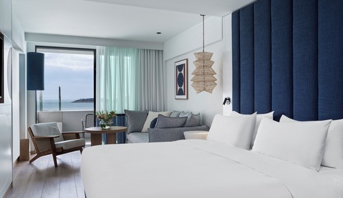 Premium-Zimmer, 1 King-Bett, Meerblick (Individual Plunge Pool)