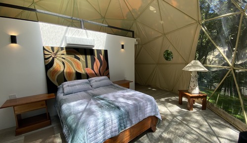 Deluxe-Zelt, 1 Queen-Bett, Terrasse, Bergblick