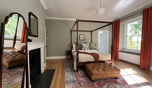 Romantisches Doppelzimmer, mit Bad, Gartenblick