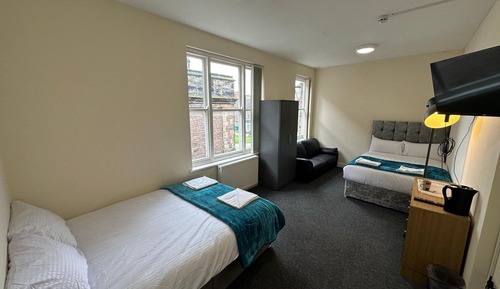 Familien-Vierbettzimmer, 2 Doppelbetten, Nichtraucher, Gemeinschaftsbad