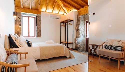 Superior-Villa, 1 Doppelbett, Blick auf den Innenhof