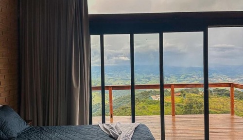 Honeymoon-Chalet, Bergblick