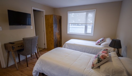 Classic-Zweibettzimmer, 2 Einzelbetten, eigenes Bad, Meerblick