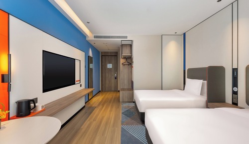 Standardzimmer, 2 Doppelbetten, Stadtblick