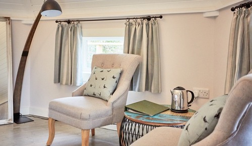 Deluxe-Ferienhütte, Gartenblick