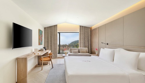 Deluxe-Doppelzimmer, Flussblick (Kosi River View Room)