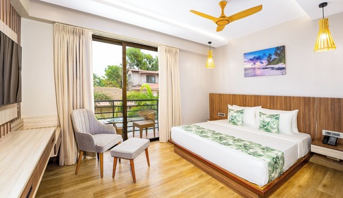 Deluxe-Zimmer, Balkon, Stadtblick (Holitel Room)