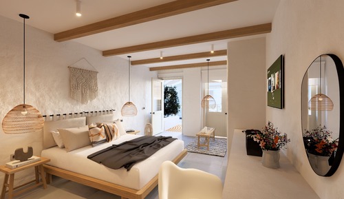 Deluxe-Doppelzimmer, Terrasse, Meerblick