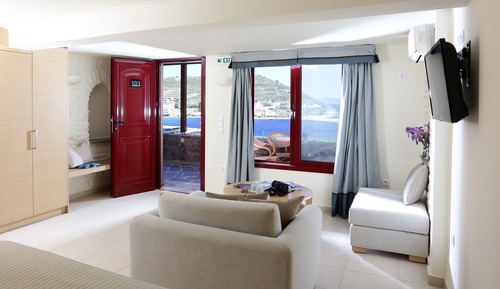 Deluxe-Doppel- oder -Zweibettzimmer, Meerblick