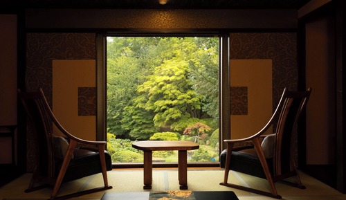 Traditional-Vierbettzimmer, Nichtraucher, Gartenblick (private toilet, shared bath)