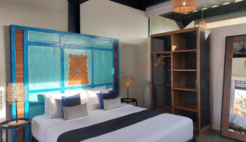 Superior-Doppel- oder -Zweibettzimmer, 1 King-Bett, Terrasse, Poolblick