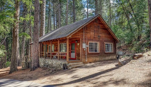 Comfort-Ferienhütte, 1 Queen-Bett und Schlafsofa, Bergblick