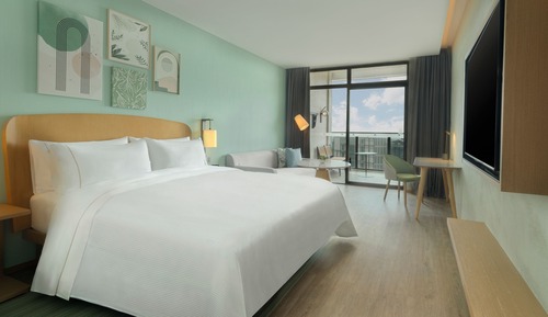 Zimmer, 1 King-Bett, Balkon, Meerblick (View)