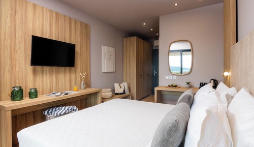 Superior-Doppel- oder -Zweibettzimmer, 1 Doppelbett oder 2 Einzelbetten, Meerblick