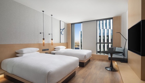 Deluxe-Zimmer, 2 Doppelbetten, Nichtraucher, Stadtblick