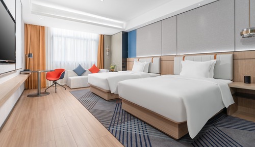Standardzimmer, 2 Doppelbetten (High Floor)