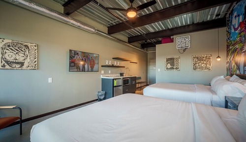 Einzelzimmer, 2 Queen-Betten