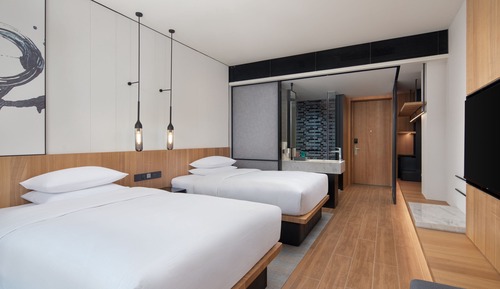 Premium-Zimmer, 2 Einzelbetten, Stadtblick