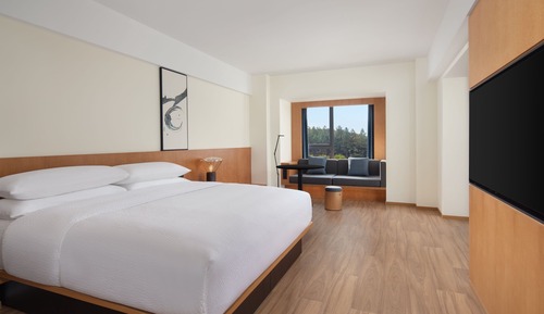 Business-Zimmer, 1 King-Bett, Stadtblick