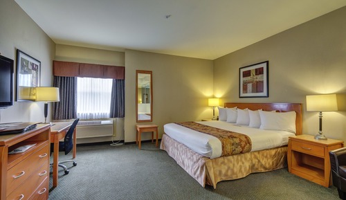 Standardzimmer, 1 King-Bett, Nichtraucher, Kühlschrank und Mikrowelle