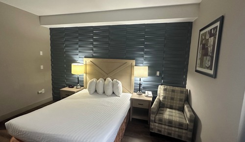 Standardzimmer, 1 Queen-Bett, barrierefrei, Kühlschrank und Mikrowelle (Walk-in Shower)