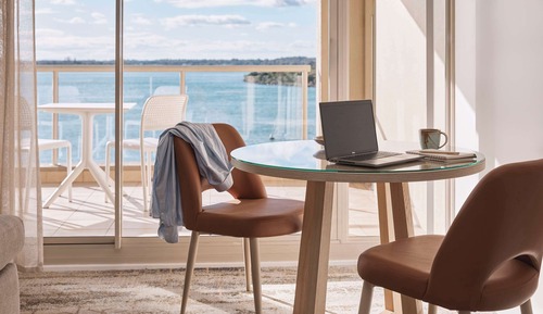 Deluxe-Zweibettzimmer, 2 Queen-Betten, Balkon, Meerblick