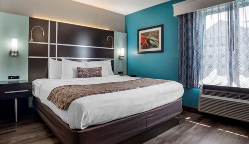 Suite, 1 Queen-Bett, barrierefrei, Kühlschrank und Mikrowelle