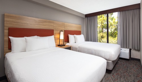 Studio, 2 Doppelbetten, Ausstattung für hörgeschädigte Menschen, Küche