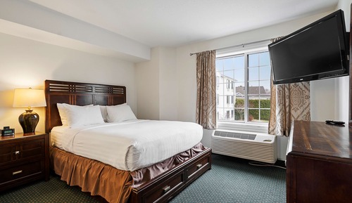 Standardzimmer, 1 Queen-Bett, Nichtraucher, Kühlschrank und Mikrowelle (1st Floor;Pet Friendly)