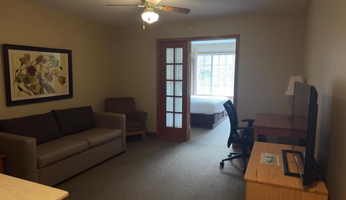 Zimmer, 1 King-Bett und Schlafsofa