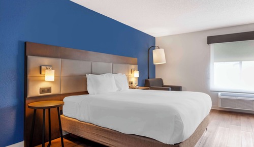 Standardzimmer, 1 King-Bett, Nichtraucher, Kühlschrank und Mikrowelle