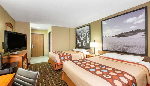 Zimmer, 2 Doppelbetten, barrierefrei, Nichtraucher (Mobility, Bathtub w/ Grab Bars)