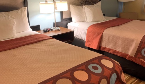 Zimmer, 2 Doppelbetten, Nichtraucher, Seeblick